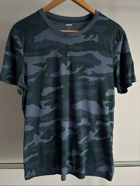Sonoma Men's Blue Camo Short Sleeve Tee